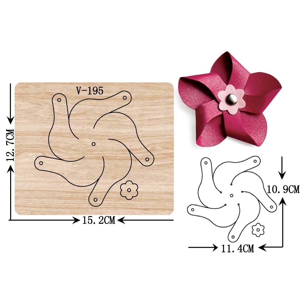 

New windmill Wooden Dies Cutting Dies Scrapbooking /Multiple Sizes / V-195 Compatible with most die cutting machines