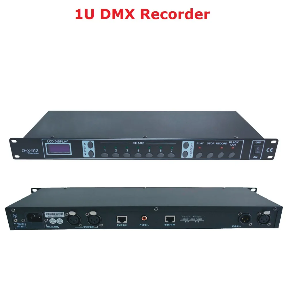 2020 Free Shipping DMX512 Controller 1U DMX Recorder Easy Console Perfect For Stage Dj Disco Party Lighting Shows Projector