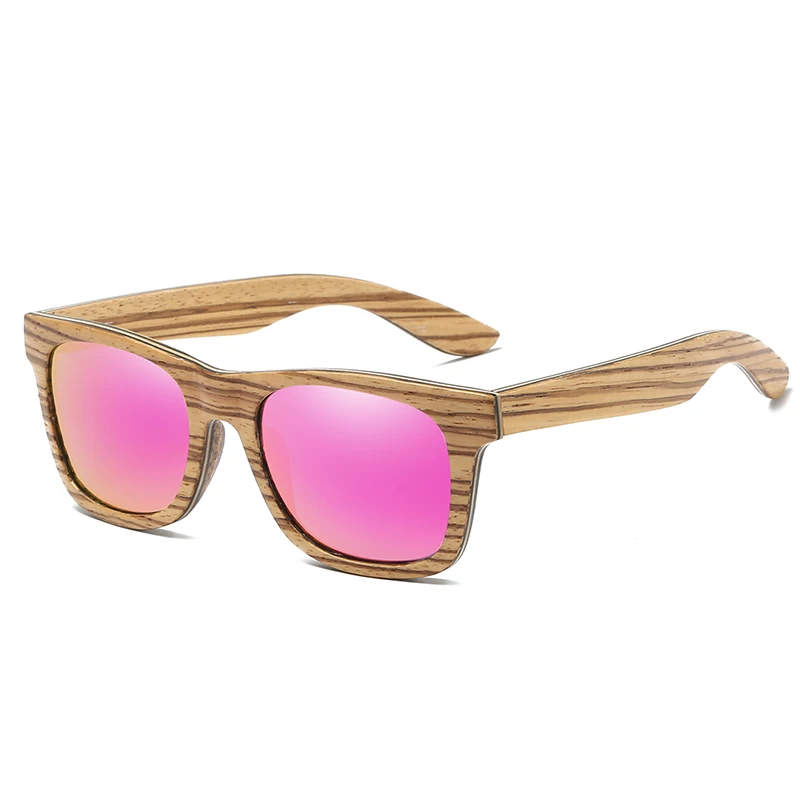 GM Brand Mirror Eyewear Natural Handmade Wooden Sun Glasses Women Men Wood Sunglasses Bamboo Gifts Drop Shipping S045