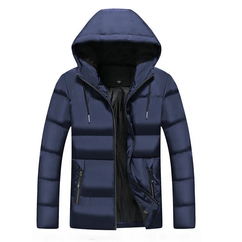 MRMT 2024 Brand Autumn and Winter Men\'s Jackets Solid Color Large Overcoat for Male Short Style Cotton Clothes Jacket