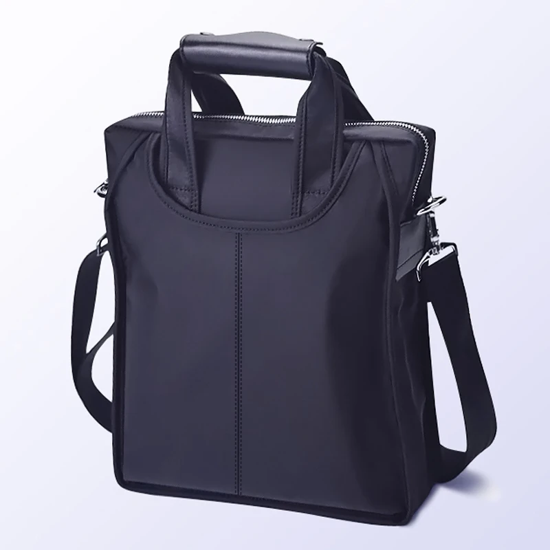 Imagem -03 - Malas Oxford Business para Homens Bolsa de Ombro Única com Zíper Mensageiro Bolsa Vertical Casual Nova