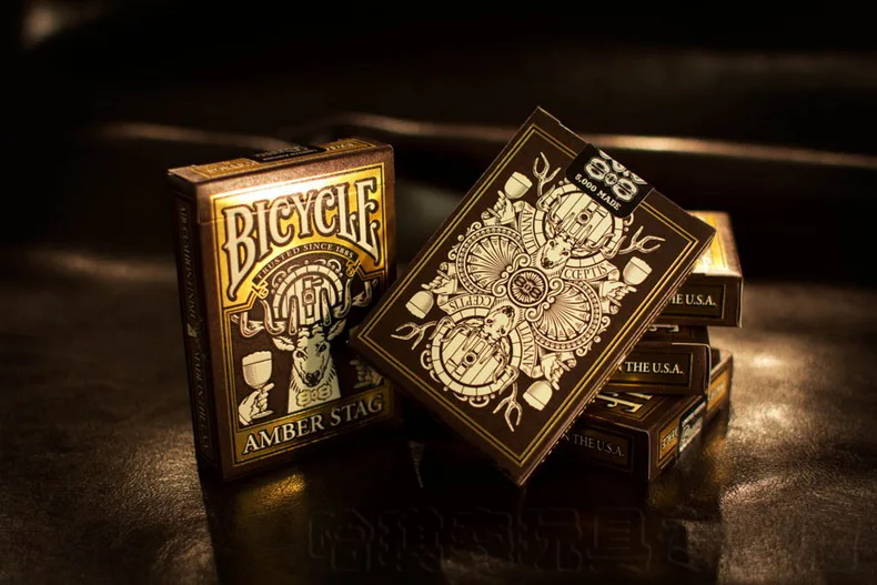 Bicycle Amber Stag Club 808 Deck Bicycle Playing Cards Poker Size USPCC Limited Edition Deck New Sealed Magic Props Magia Tricks