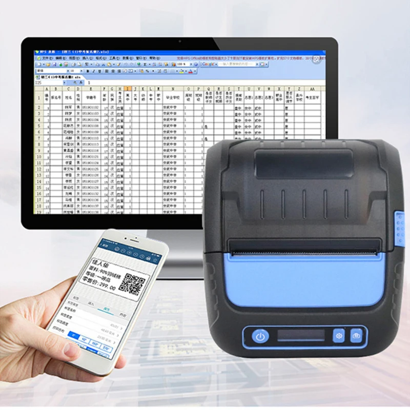 Imagem -06 - Impressora Térmica de Recibos Etiqueta em Bluetooth Android Ios Windows Pequenas Empresas Esc Pos 80 mm 3