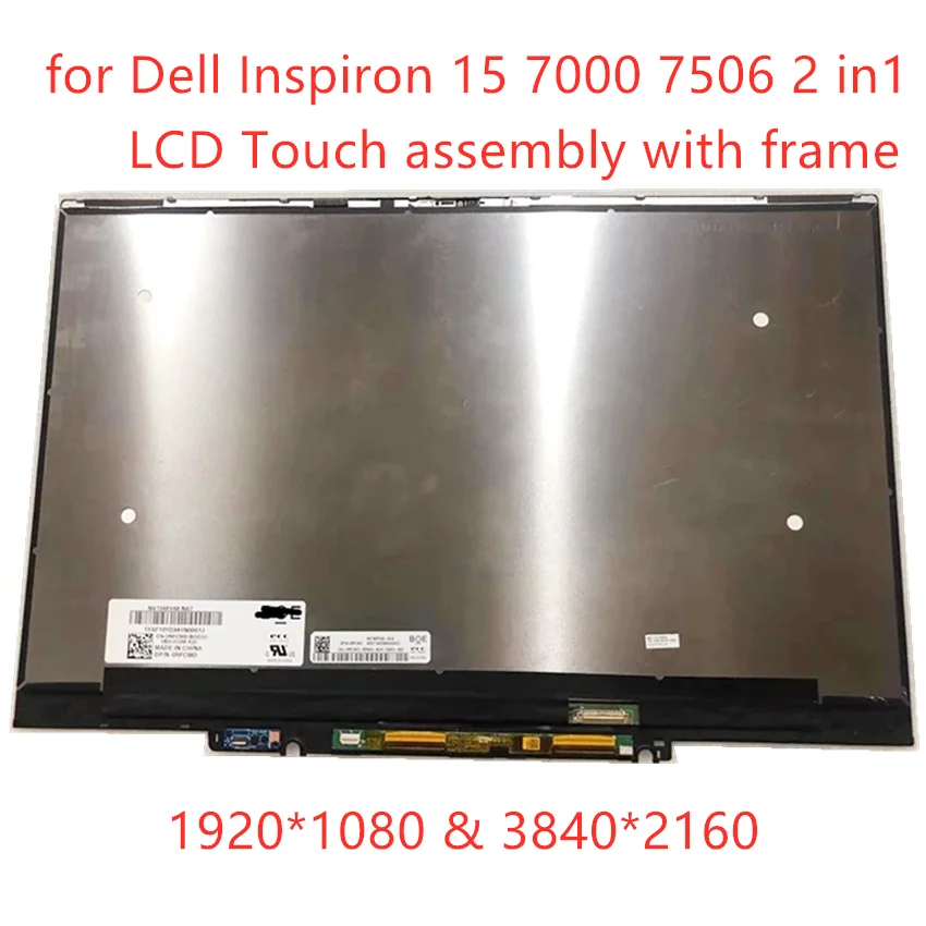 

Original 15.6'' FHD UHD Touch Screen For Dell Inspiron 15 7000 2-in-1 7506 LCD Touch Screen Digitizer Replacement Assembly