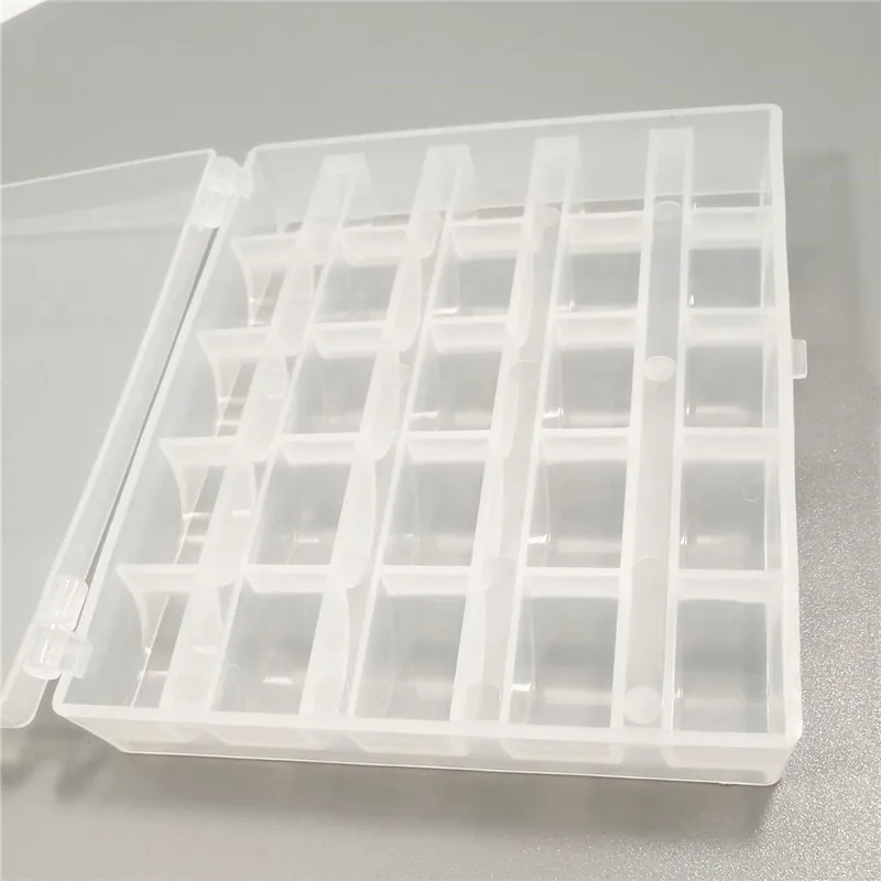 25/36Slots Empty Bobbins Spools Box Sewing Machine Bobbin Case Covers Sewing Crafts Plastic Case Storage Box for Sewing Machine