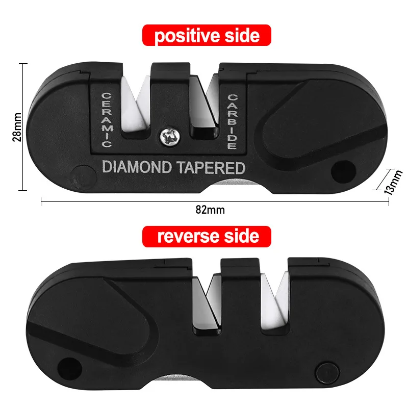 1Pcs Diamant Slijper Tool Messenslijper Wolframstaal Vaste Hoek Grinder Outdoor Draagbare Diamond Tapered Gereedschap