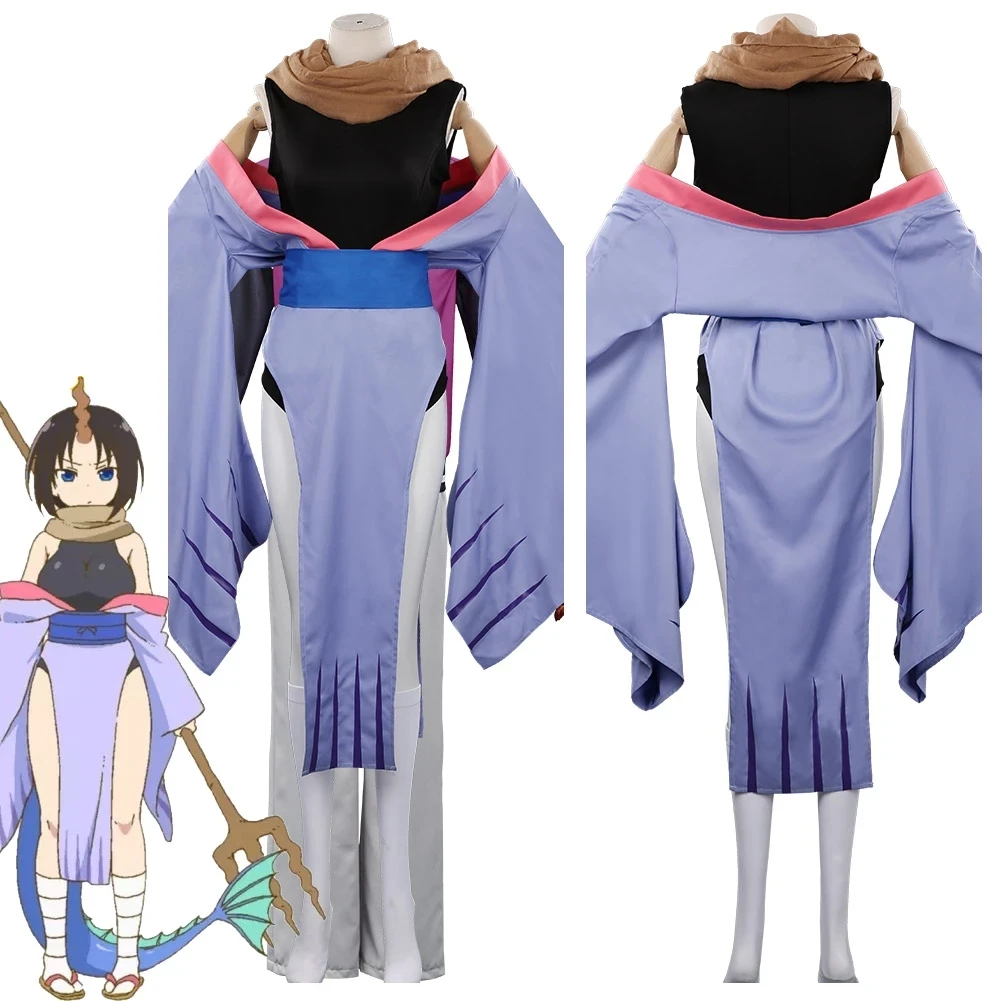 

Anime Kobayashi san Chi no Maid Dragon Elma Cosplay Costumes Miss Kobayashi's Dragon Maid Elma Kinomo Dress Full Set