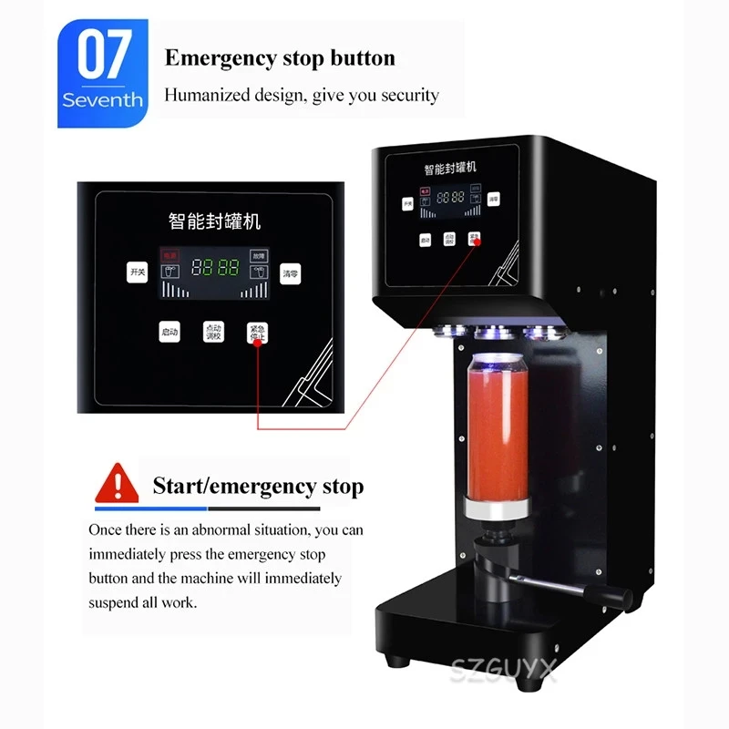 Can Sealing Machine Beverage Bottle Sealing Machine Milk Tea/Coffee Can Sealing Machine Beverage Sealing Machine 220V