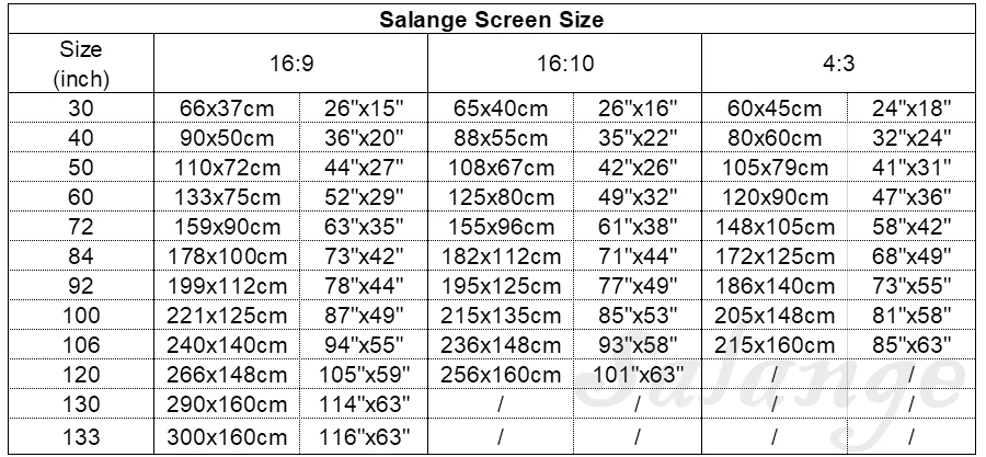 beamer leinwand Salange Projektor Bildschirm 16:9 Metall Anti Licht Vorhang Reflektierende Stoff Tuch Für YG300 XGIMI H2 HALO Mogo Xiaomi DLP Projektor – Detail 2