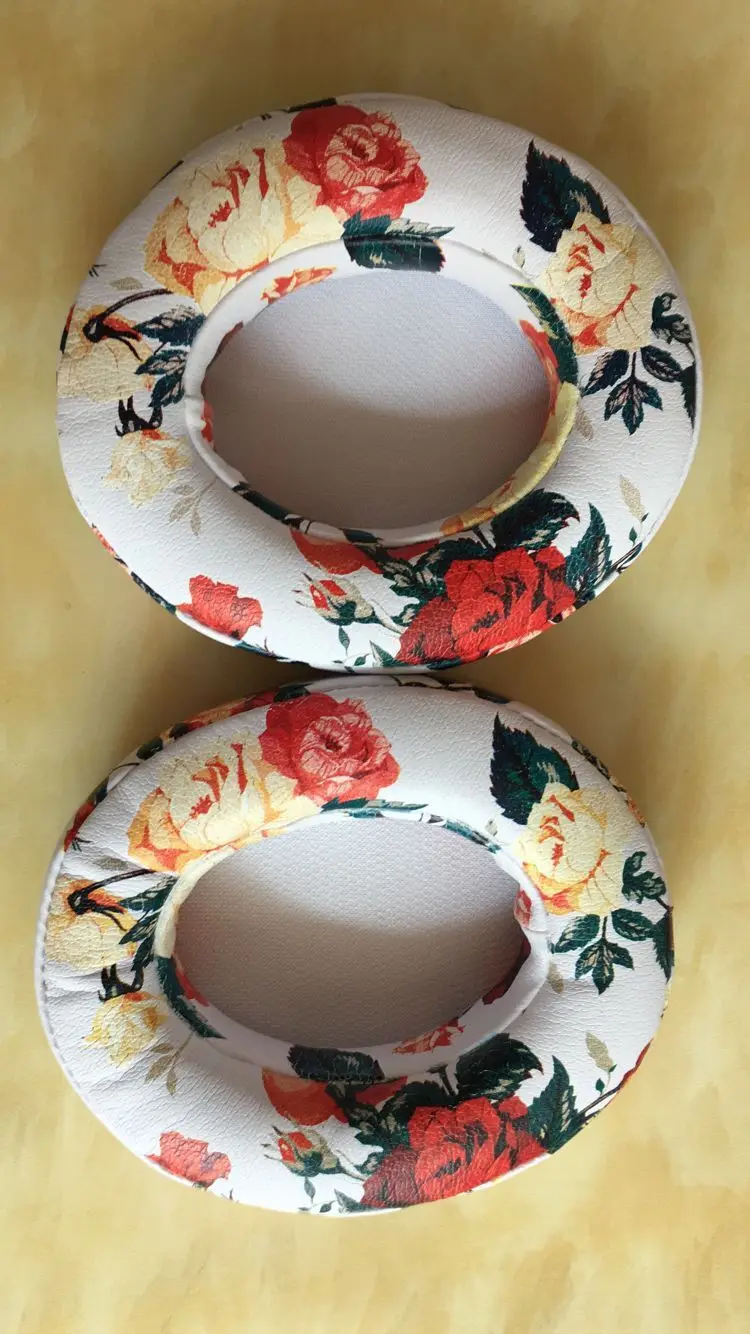 ดอกไม้พิมพ์เปลี่ยนหนังเทียมโฟม Earpads EAR Pads หูฟังเบาะสำหรับ Beats Studio2.0