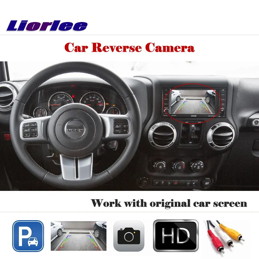 Car Rear View Camera Original Display For Jeep Wrangler Rubico/Sahara 2013-2016 Reverse Image Back Parking HD CCD OEM CAM