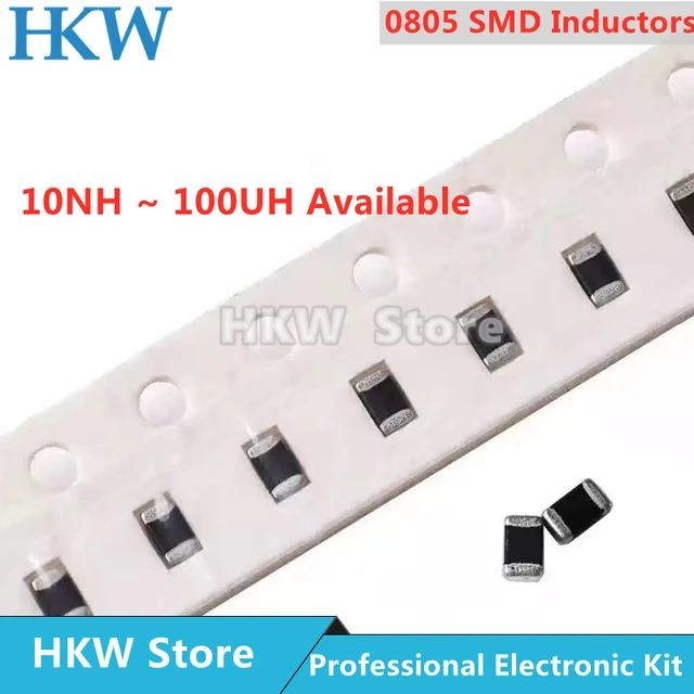 50szt 0805 2012 SMD Stack Inductor 47NH 68NH 100NH 1UH 2.2UH 4.7UH 5.6UH 8.2UH 10UH 12UH 15UH 18UH 22UH 33UH 47UH 68UH 100UH 10%