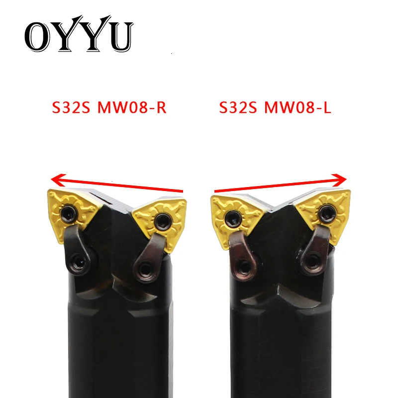 OYYU 32mm S32S-MW08-R double-head shank outer circle inner hole share a machine clamp Boring bar