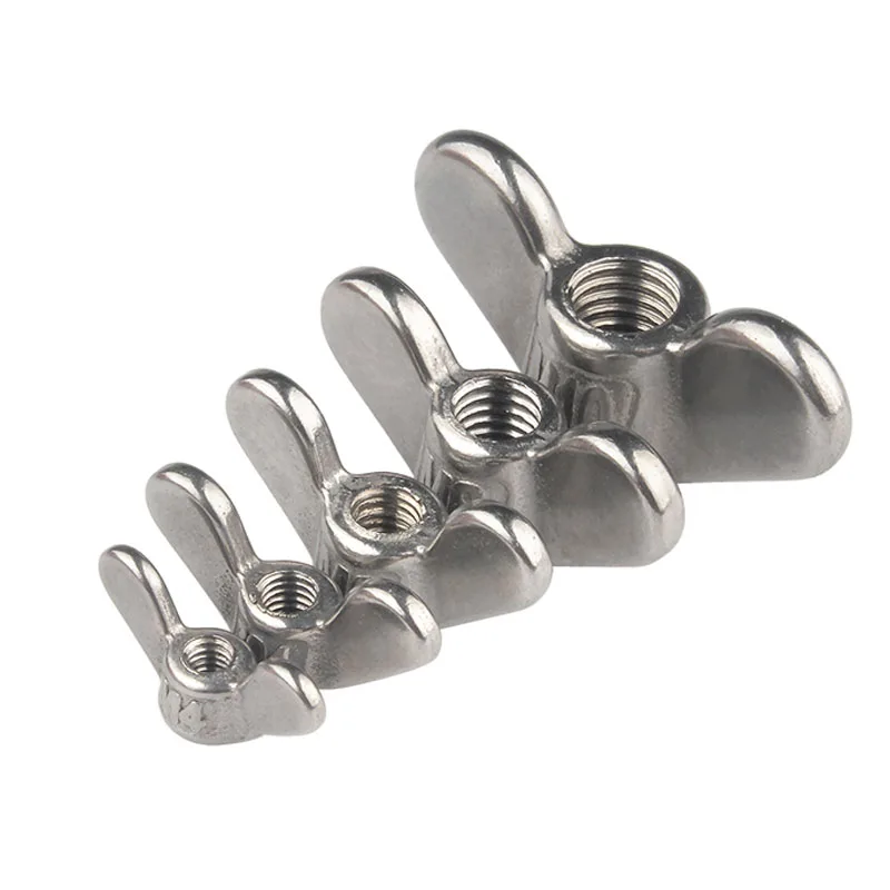 

1PCS Round Ear Nut A2 Stainless Steel M4 M5 M6 M8 M10-M20 Big Ear Hand Nuts Fastener