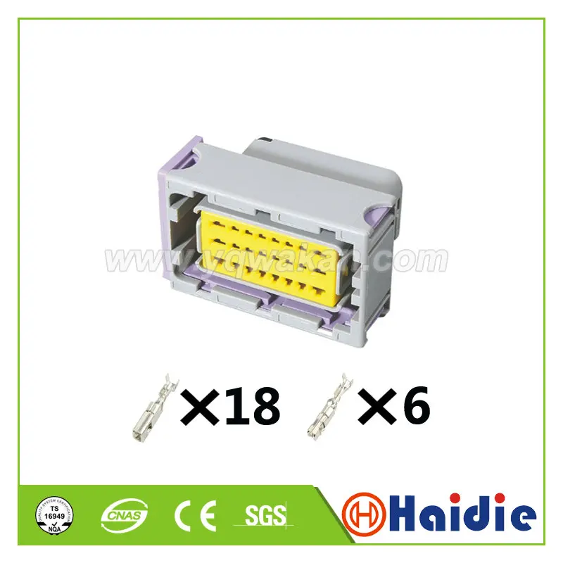 

2sets FCI 24pin female of HCCPHPE24BDYB90F Oil to gas computer board ECU plug 24 line car onnector