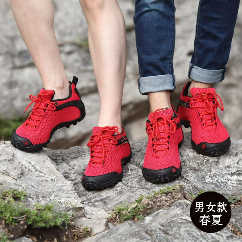 XIANG GUAN Men's Hiking Shoes Ankle Boots Outdoor Sneakers Athletic Sport Women Trekking Breathable Mesh Climbing Walking Shoes