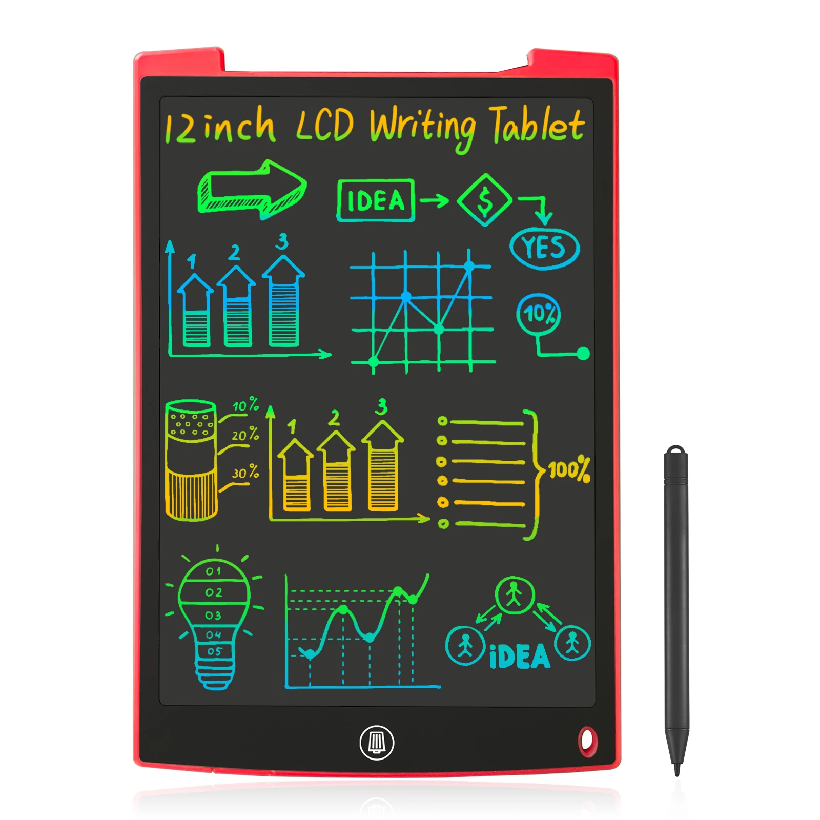 12/15Inch Electronic LCD Writing Tablets Drawing Board Education Learning Gifts Sketch Graffiti Handwriting Pad for Kids&Adult