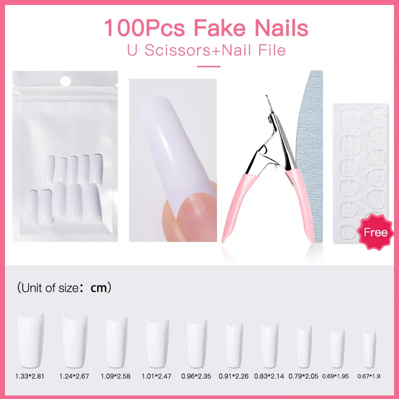 NAILWIND-Juego de manicura Artificial, Set de 150 uds, puntas transparentes para diseño, cubierta completa, esmalte de Gel