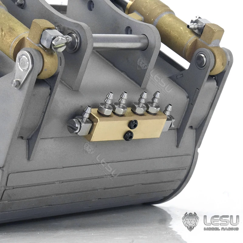 Metall-Eimer, der geöffnet und geschlossen werden kann, für LESU 1/14 RC Hydraulikbagger Ac360 Et30H Et26L Ferngesteuerte Spielzeuge – Detail 4