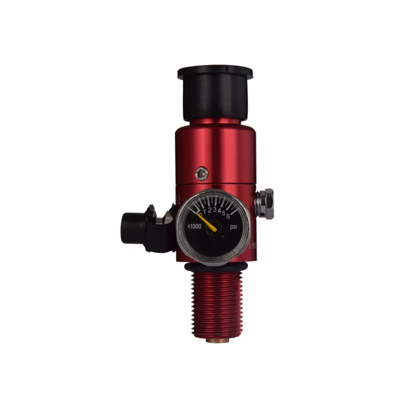 Paintball Equipment HPA Air Regulator 4500PSI Working Pressure 1800PSI Output M18x1.5 Red