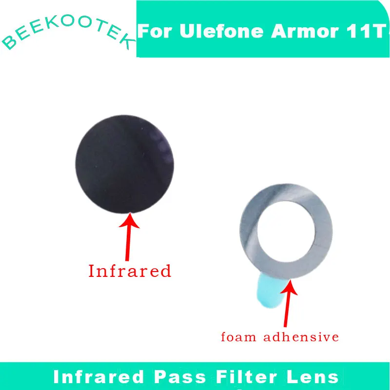 

New Original Ulefone Armor 11T Infrared Pass Filter Lens+foam adhensive Repair Replacement Parts For Ulefone Armor 11T Cellphone