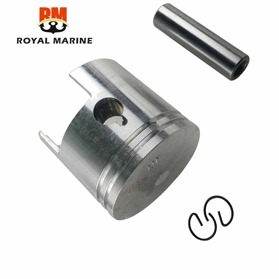 350-00001-0 Juego de anillos de pistón y pistón (Std) para Nissan Tohatsu 2 tiempos 18HP M18E con clip y pasador 350-00001-1 60MM