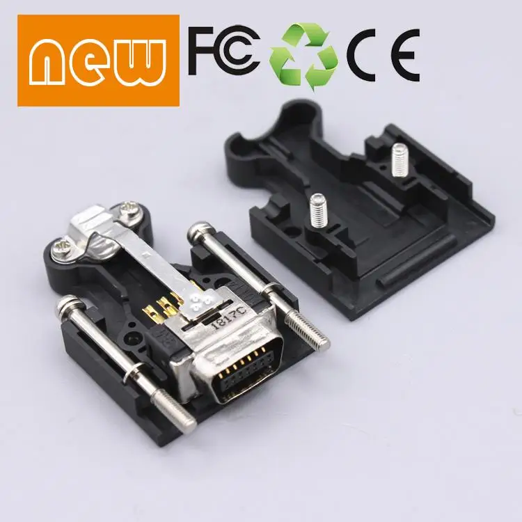 2 개/몫 MDR 14 핀 10114-300010314-52A0-008 커넥터 100% 신규 및 원본