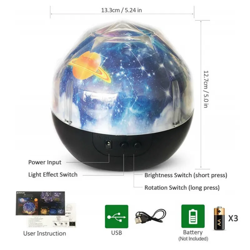 Star Projectors for Home LED desk lamp Night Light Colorful Rotating birthday gift Children\'s lamp projector Bedroom home planet