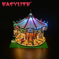 EASYLITE LED Light Set For 10196 City Street Grand Carousel Model DIY Toys Blocks Bricks Only Lighting Kit Not Include Model