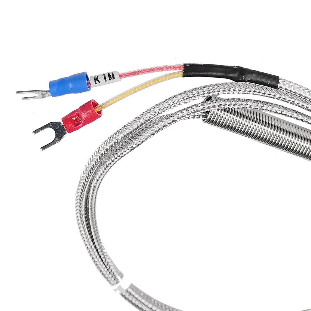 1300 °C derece yüksek sıcaklık sensörü diş PT3/8 \'\'10cm paslanmaz çelik Probe K tipi termokupl tüp sıcaklık kontrol cihazı