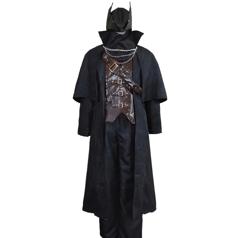 Bloodborne Cloak Coat Vest Shirt Outfit WholeSet For Men Game Halloween Cosplay Costume Custom Made New Arrival