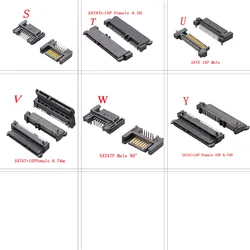 SATA Interface Socket SSD Solid State Drive Seat 7+15P 7P 22PIN 6.74H Connector