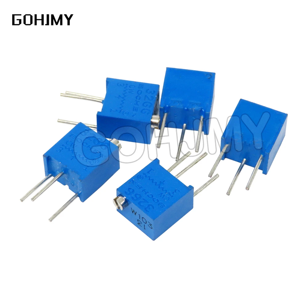 10PCS 3266W adjustable precision potentiometer 1K 2K 5K 10K 20K 50K 100K 200K 500K 103 1M 3266