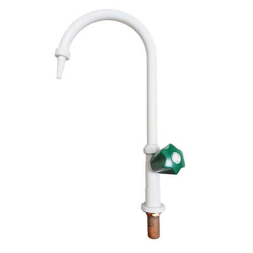 Imagen 1 del producto Grifo de agua tipo mesa de un solo puerto A1001, grifo acodado, boquilla de agua de cobre puro, grifo de Material de cobre de laboratorio