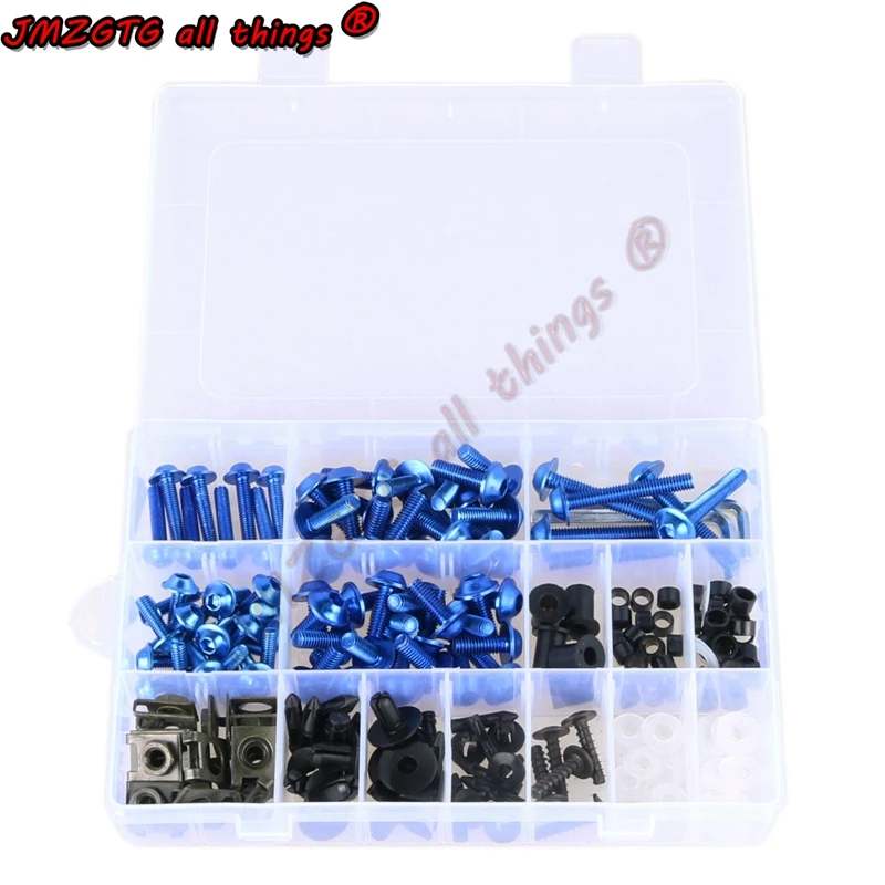 For YAMAHA R1 R6 R3 R15 R25 T-MAX 530 TMAX 500 Motorcycle Accessories Aluminum Fairing Bolt Screws Kit Fit