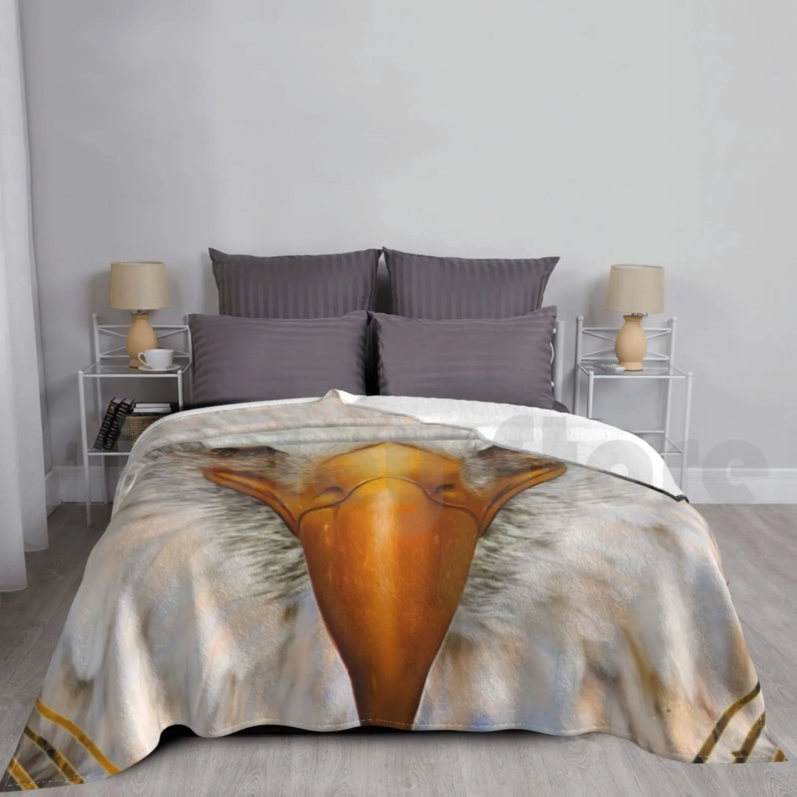 Bald Eagle Blanket For Sofa Bed Travel Eagle Raptor Bird Black Gold Usa Animals Nature Wild Alaak Universe