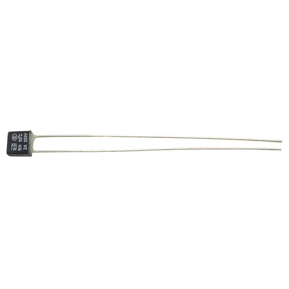 100PCS Schwarz Quadrat Fan Motor 2A 250V Thermische sicherung LED Fues 95 105 110 115 120 125 130 135 140 145 150 grad Temperatur Schalter – Detail 3