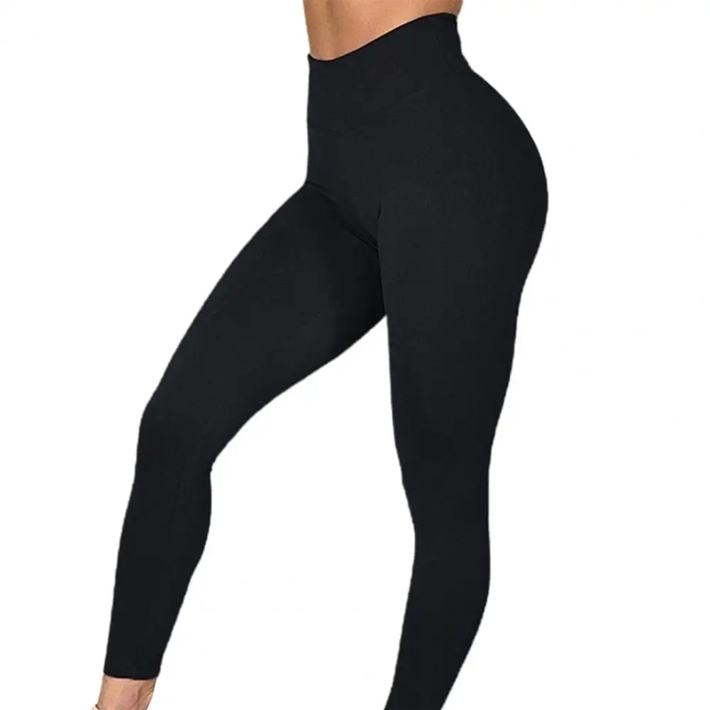 Women Yoga Pants High Waist Hip Lift Skinny Sexy Push Up Long Legins Fitness Legging Workout Solid Color Pants Trousers Tights