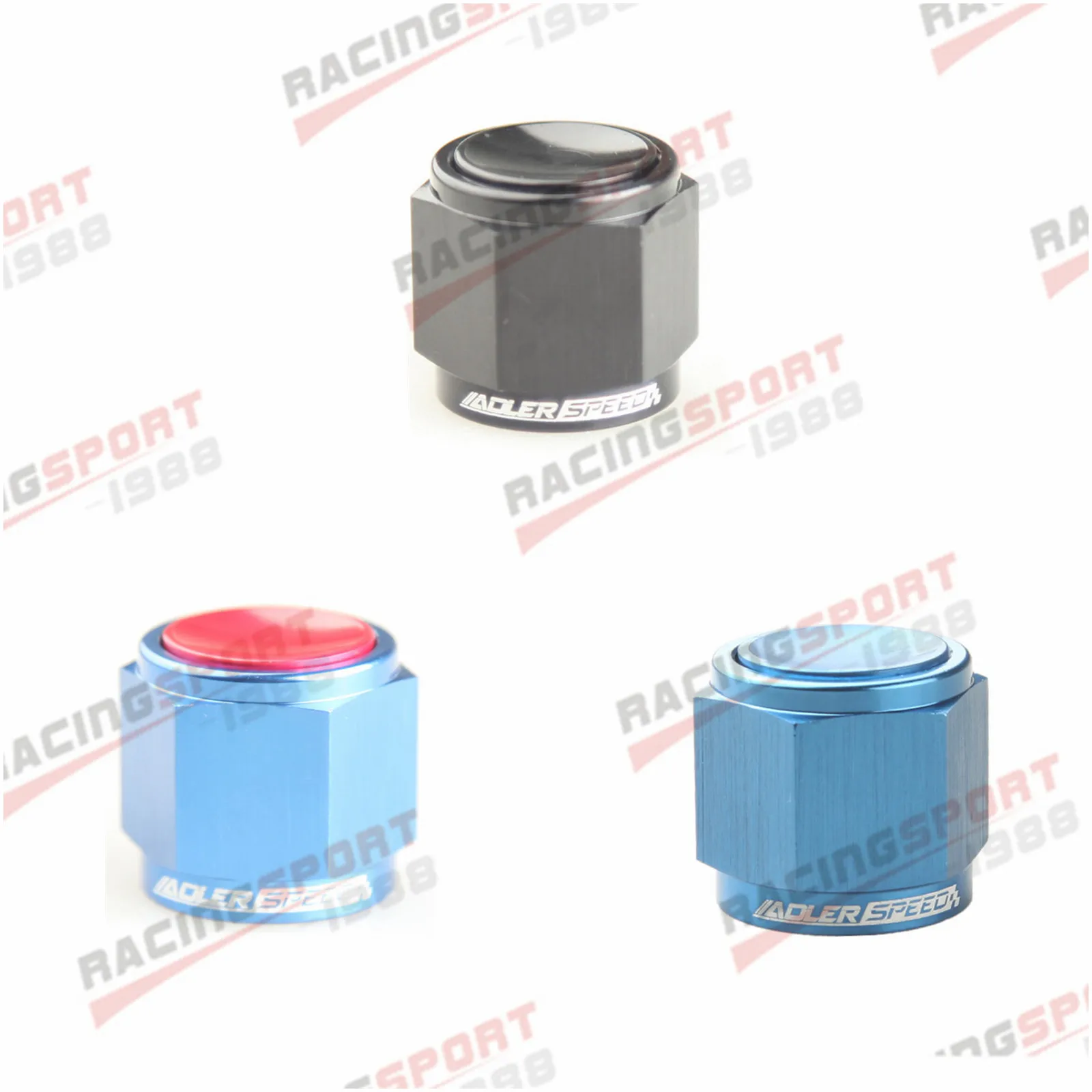 

12AN -12AN AN12 AN-12 Flare Cap Block Off Fitting Caps Aluminum Alloy Black/Blue/Red-Blue