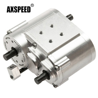 AXSPEED Metal 2 Speed Transfer Case Gearbox for D90 Axial SCX10 1/10 RC Crawler Car Truck Model Upgrade Parts Accessories