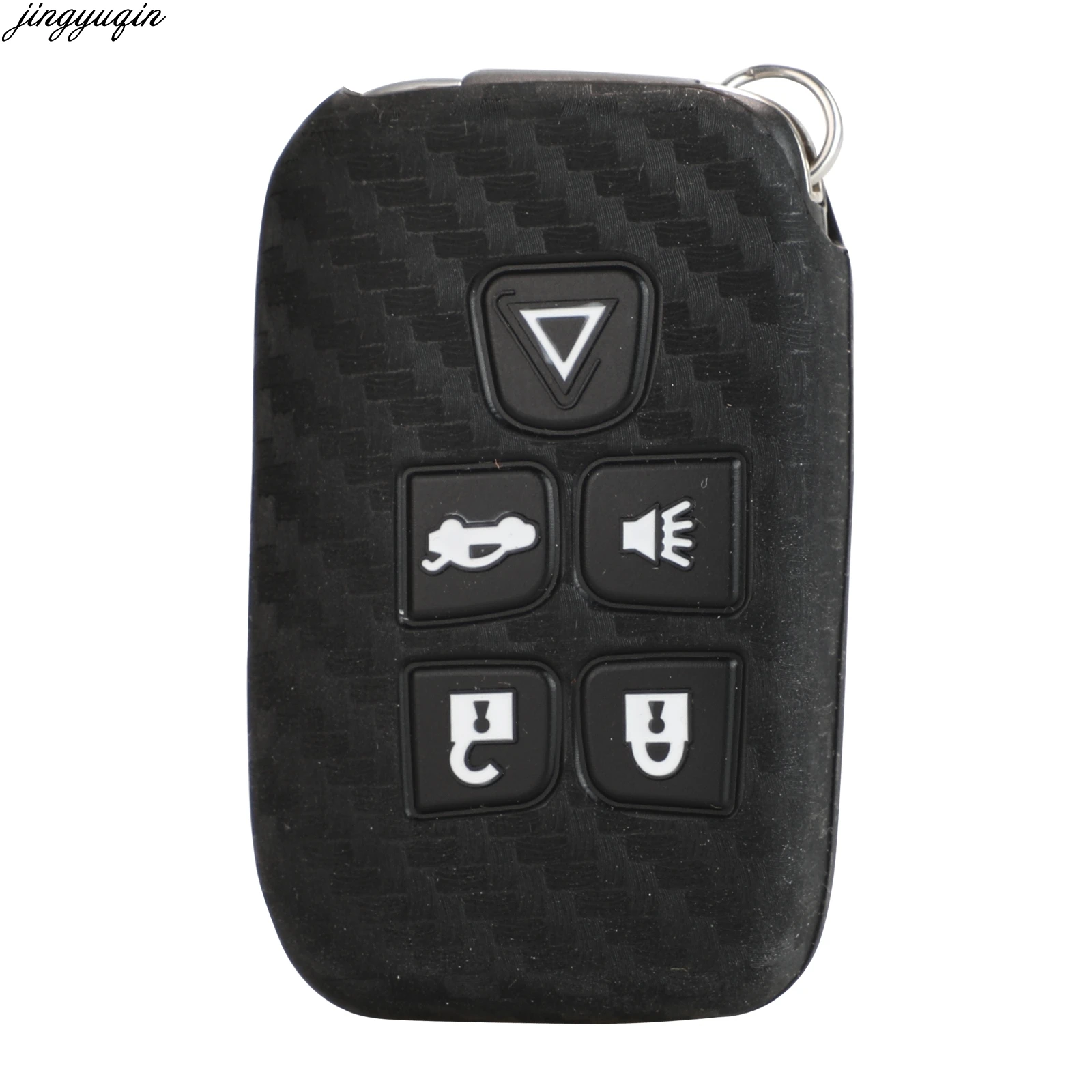 

Jingyuqin 30pcs Remote Car Key Silicone Carbon Cover Case For Land Rover Discovery 4 5 Freelander Range Rover Evoque Velar 5BTNS