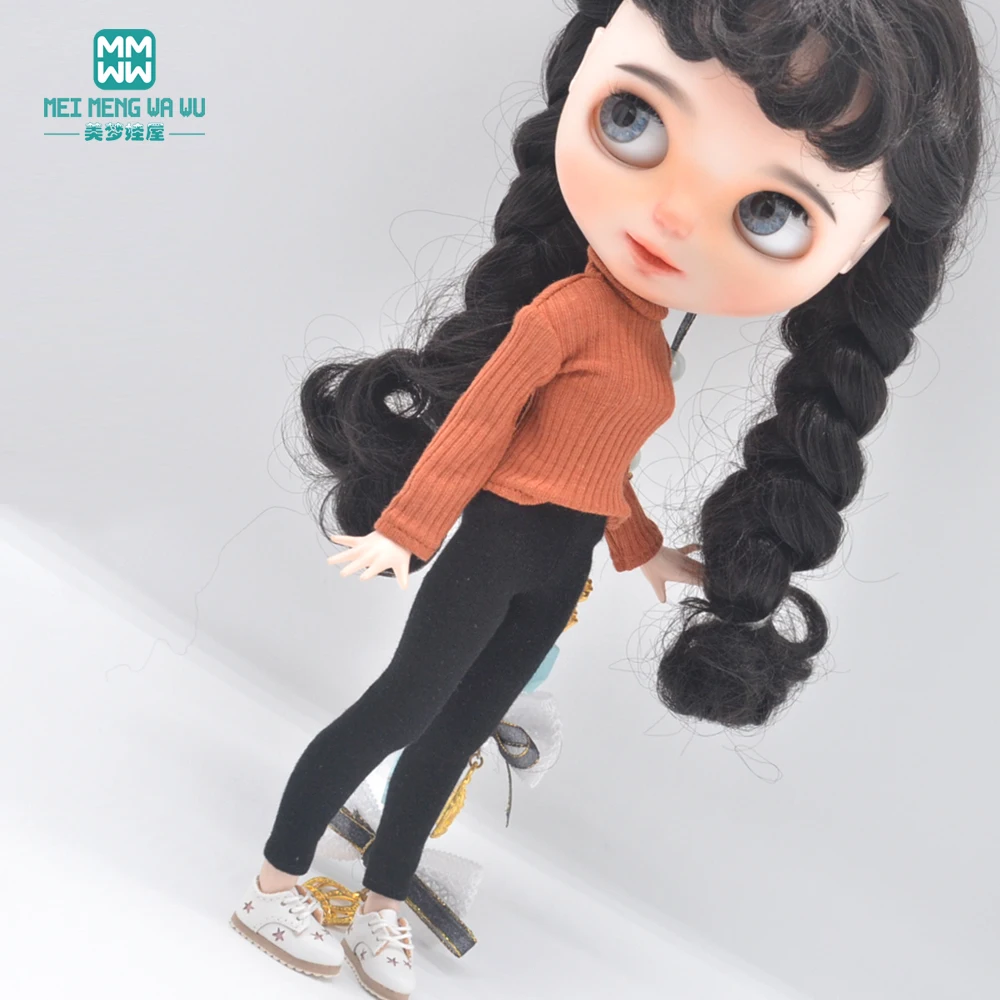 Passend für Blyth Azone OB22 OB24 Puppenkleidung und Zubehör, bonbonfarbener Rollkragenpullover, Leggings – Detail 10