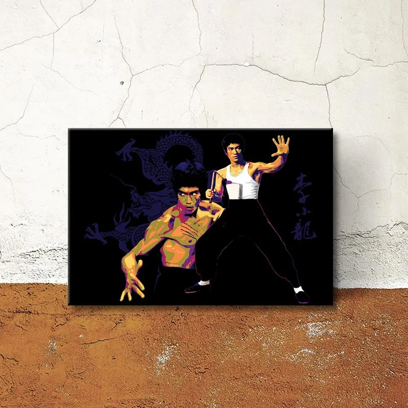 

Canvas Poster Dragon Warrior Wall Art Print Painting Wall Pictures Bedroom Decor No Frame
