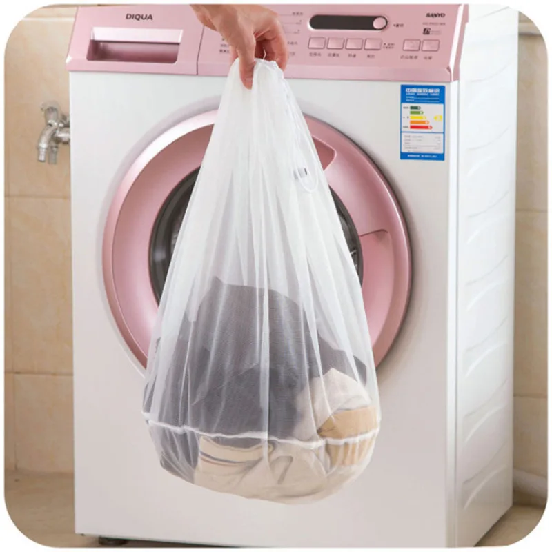 3 Size Drawstring Bra Underwear Socks Foldable Mesh Laundry Bag Household Clothes Laundry Care Accessories