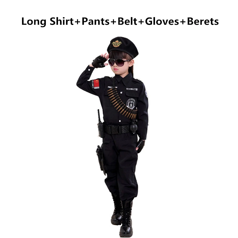 Halloween Kids Cosplay Costume Baby Girls Boys Dentist Special Traffic Policemen Captain Flight Attendant Fireman Carnival Party