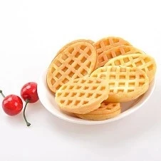 Mini máquina para hacer gofres de forma redonda, de acero inoxidable #201, para uso comercial, con CE, 4 unidades