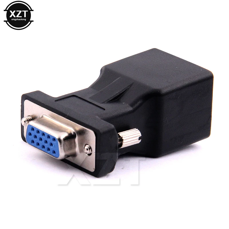 

RJ45 to VGA Extension Extender Cord Male To Lan Cat5 Cat5e RJ45 Ethernet Female Adapter for PC Desktop Computer