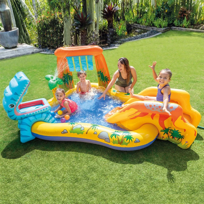 Summer Children\'s Inflatable Pool Water Slide Backyard Water Park with Slide Fun Lawn Swimming Pools For Outdoor