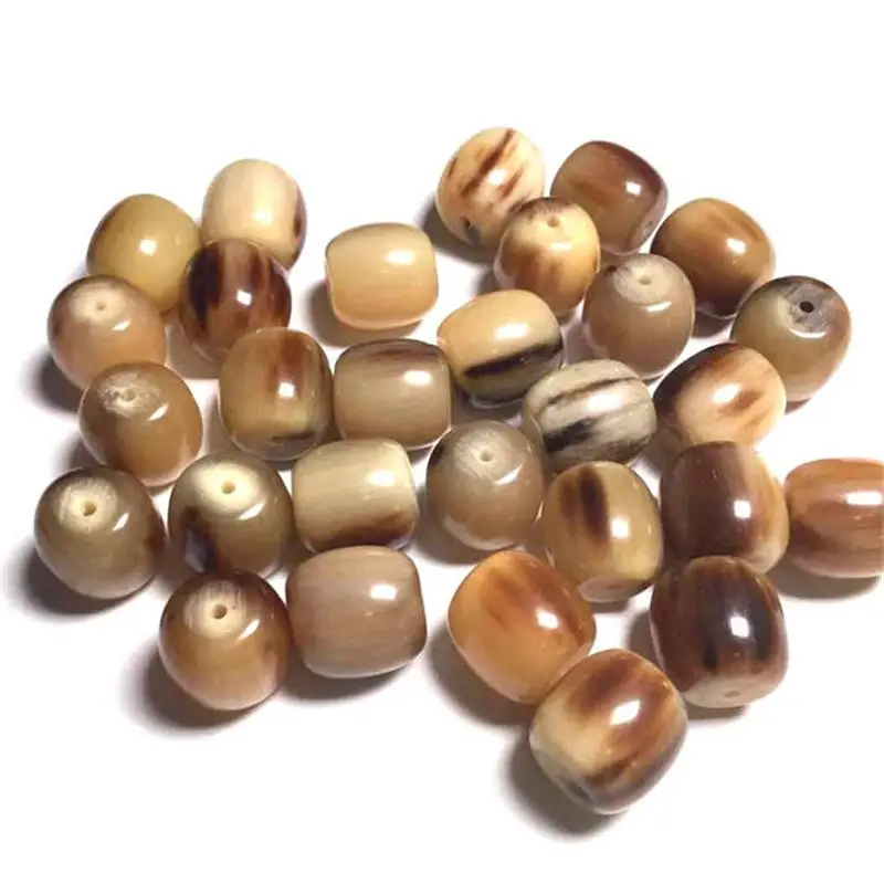 16MM Natural Yak Horn Bead Barrel Beads 5Beads TSB0142