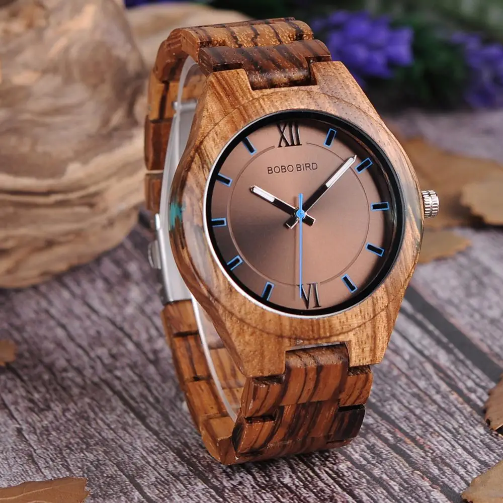 relogio masculino BOBO BIRD Wood Watch Men Special Design Handmade Wrist Watches for Him Customized Wooden Gifts DROPSHIPPING